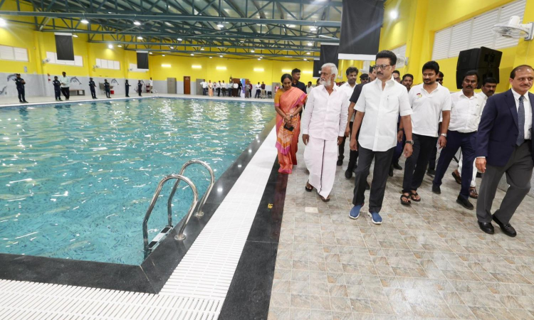 Chief Minister MK Stalin inaugurates Mini Stadium in Kolathur, declares CM trophy open Chief Minister MK Stalin inaugurates Mini Stadium in Kolathur, declares CM trophy open