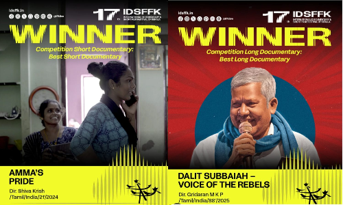 Tamil films Dalit Subbaiah, Amma’s Pride, Pechi win big at IDSFFK