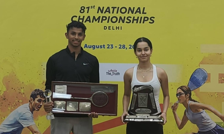 Anahat wins hat-trick of national titles, Velavan bags men’s crown