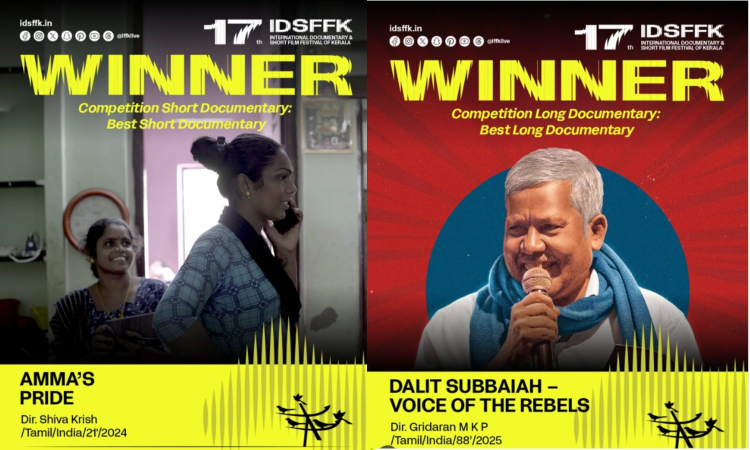 Tamil films Dalit Subbaiah, Amma’s Pride, Pechi win big at IDSFFK Tamil films Dalit Subbaiah, Amma’s Pride, Pechi win big at IDSFFK