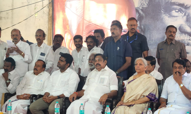 EPS meets Finance Minister Nirmala Sitharaman in Chennai