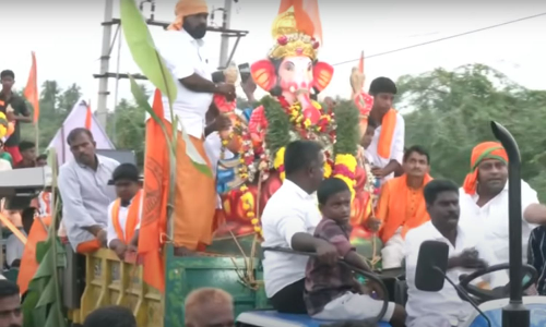 Muthupettai Vinayagar idol immersion rally passes off peacefully