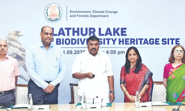 TN notifies Elathur lake as 3rd biodiversity heritage site