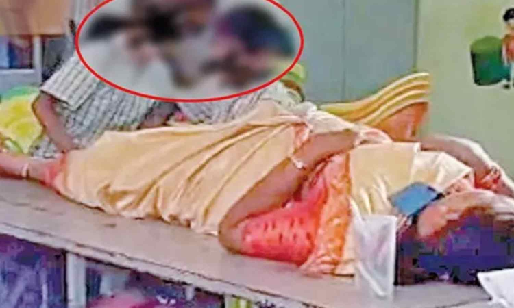 Dharmapuri govt school HM makes students massage legs, suspended