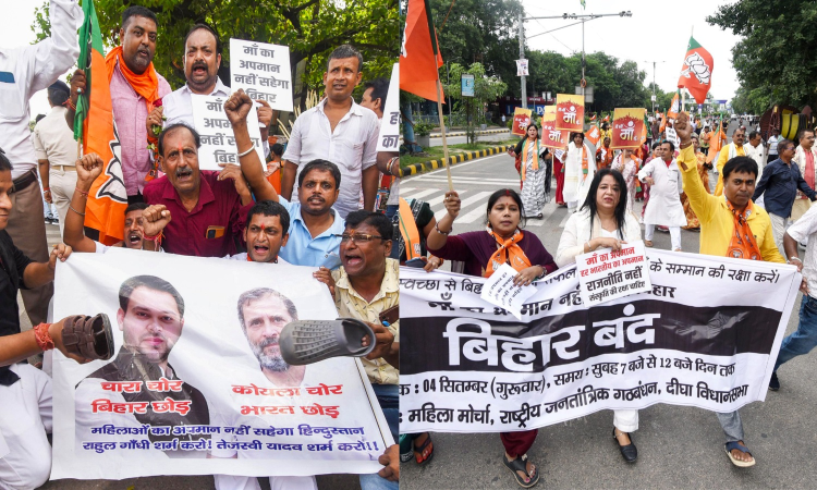 Mixed response to NDAs 5-hr Bihar bandh over hurling of abuse at PMs mother