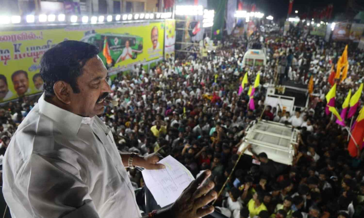 DMK rule benefits only first family, people are left in lurch, alleges EPS DMK rule benefits only first family, people are left in lurch, alleges EPS