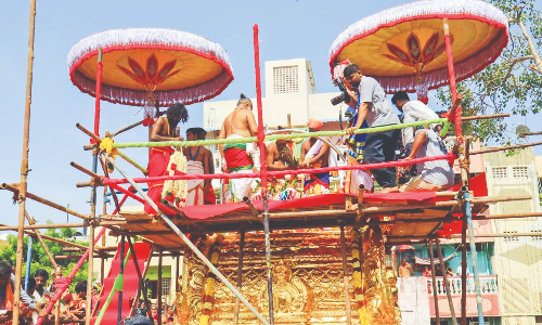 HR&CE dept completes 3,600 temple consecrations: Minister PK Sekarbabu HR&CE dept completes 3,600 temple consecrations: Minister PK Sekarbabu