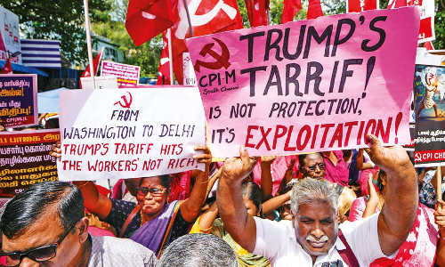 Trump’s economic assault on nation veiled as tariffs: Left parties