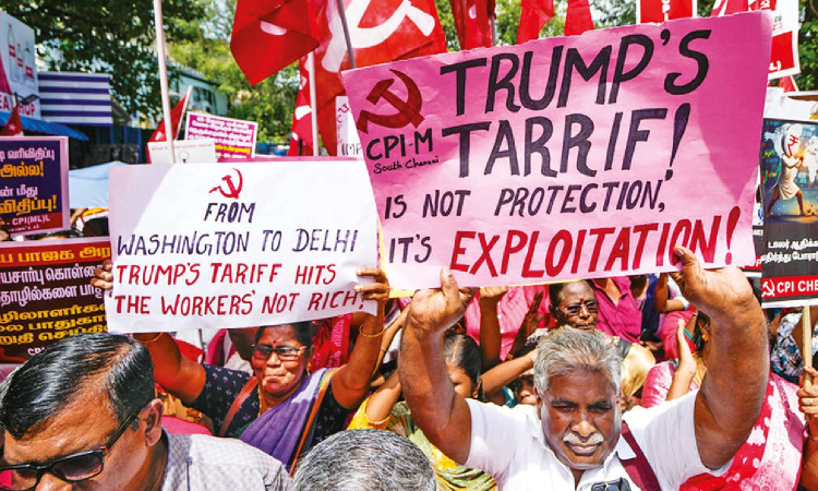 Trump’s economic assault on nation veiled as tariffs: Left parties