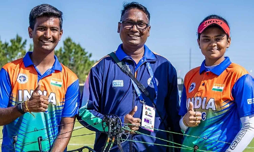 India clinch historic mens compound team gold; Yadav, Jyothi settle for silver in mixed section