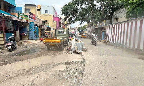 Chennai: Pending roadworks days ahead of northeast monsoon rankle Kolathur residents Chennai: Pending roadworks days ahead of northeast monsoon rankle Kolathur residents