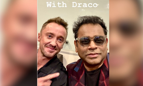 AR Rahman poses with Tom Felton, says he’s a major part of series ‘Gandhi’