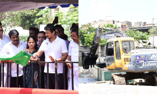 Deputy CM Udhayanidhi launches Rs 30-crore monsoon preparedness works at Virugambakkam canal