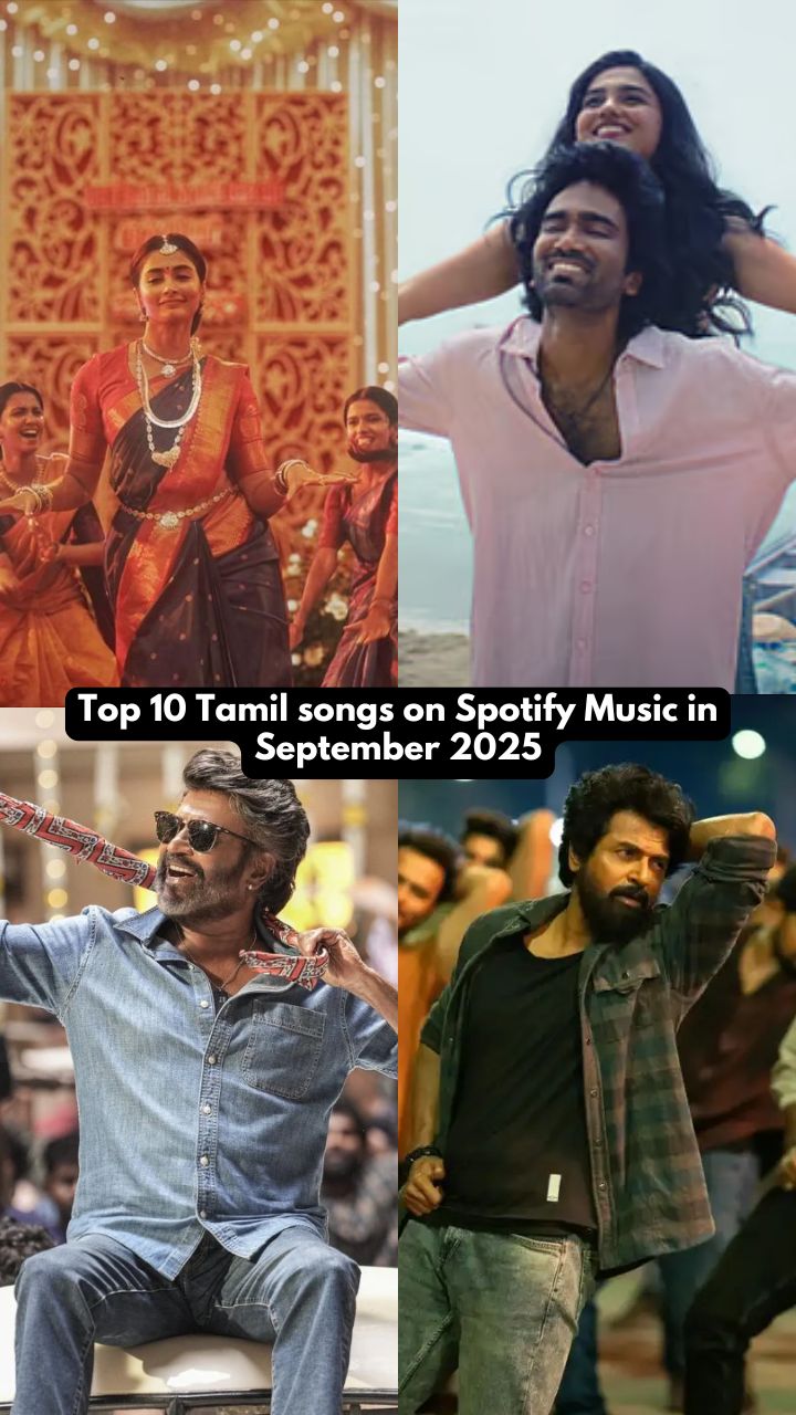 Top 10 Tamil songs on Spotify Music in September 2025 Top 10 Tamil songs on Spotify Music in September 2025