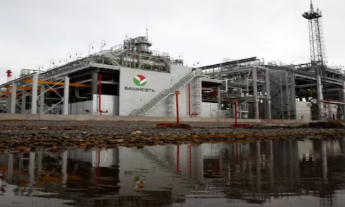 Ukrainian drones strike one of Russias top oil refineries, sparking fire