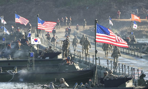 US, South Korea and Japan open joint air and naval exercise US, South Korea and Japan open joint air and naval exercise