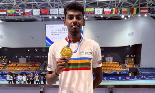 Tamil Nadus Anandkumar crowned World Champion, bags gold in 1000m Inline speed skating