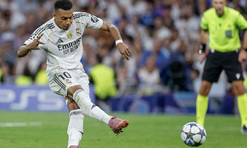 UEFA champions league: Mbappe scores twice from spot as Madrid beats Marseille
