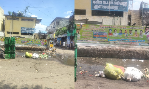 Chennai Citizen Connect | West Tambaram’s busiest road stinks of stagnant sewage