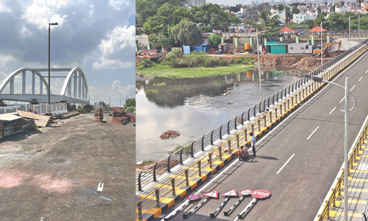 Two new bridges to ease traffic flow in Chennai Two new bridges to ease traffic flow in Chennai