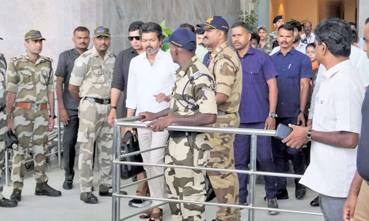 TVK leader Vijay arrives in Tiruchi for second phase of campaign