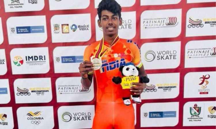 TN’s Anandkumar bags gold again at Speed Skating World Championships