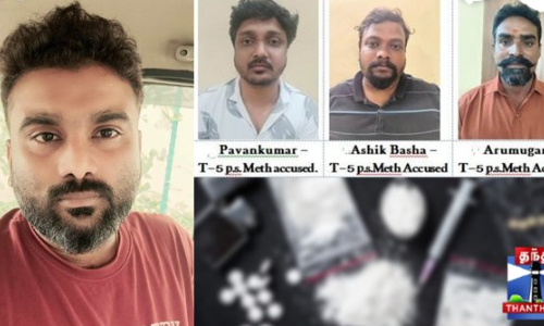 Small-time actor among four held by Vanagaram police for possession of meth