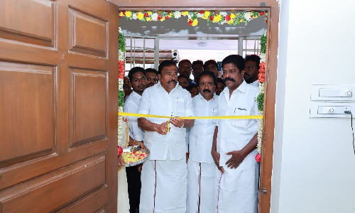 Nehru launches DMKs Tiruchy war room to battle false info