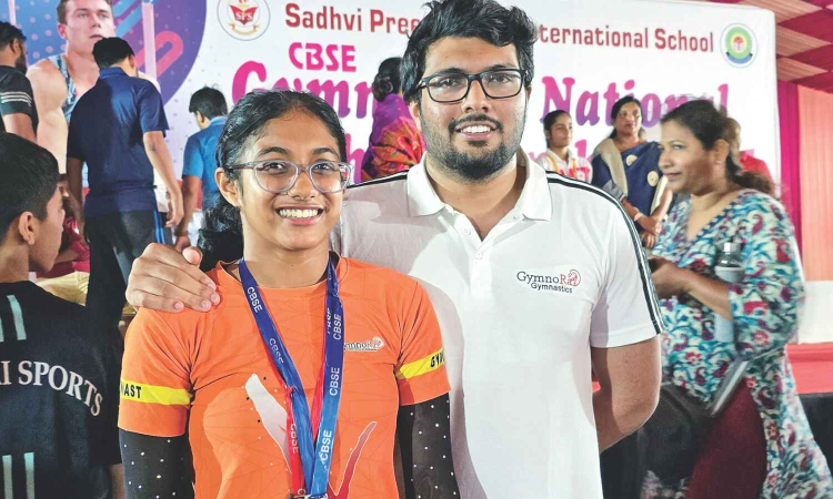 School girl wins two silver, one bronze at CBSE national gymnastics in Maharashtra