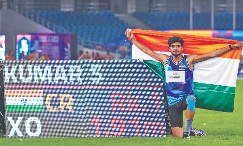 World para athletics championship: High jumper Shailesh wins gold on opening day
