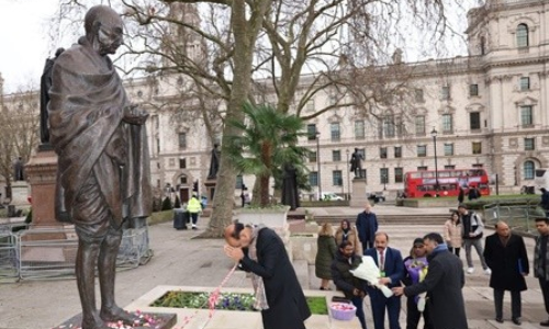 Gandhi statue vandalism: India raises concerns, London Police say probe underway