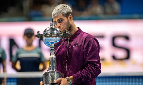 Alcaraz wins eighth title of season in Tokyo