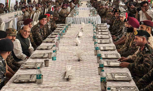 From Bhuj, Rajnath warns Pakistan against aggressive approach towards Sir Creek From Bhuj, Rajnath warns Pakistan against aggressive approach towards Sir Creek