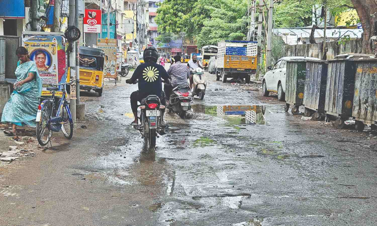 Chennai Citizen Connect: Patched only months ago, Aminjikarai’s Venkatachalapathy Street back in disrepair