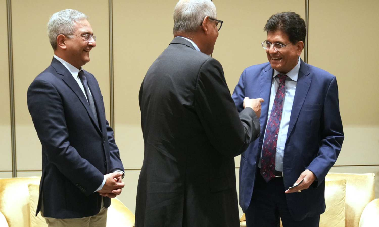 Piyush Goyal meets Schneider Electric executives to boost collaboration in energy, digital sectors