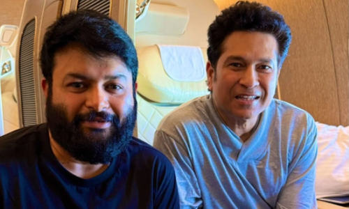 Music director Thaman on cloud nine after Sachin Tendulkar tells him, You have great bat speed!