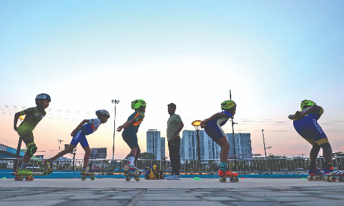 Evenings find a new rhythm under Koyambedu grade separator