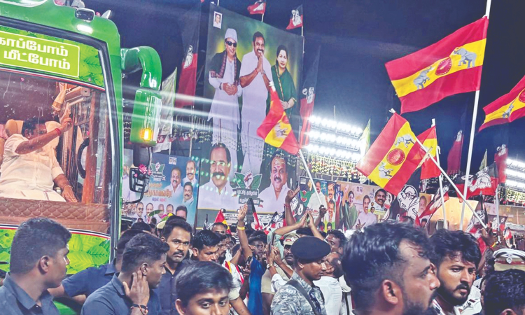 More TVK flags prop up at EPS rally More TVK flags prop up at EPS rally