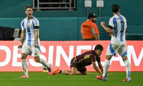 Messi-less Argentina beats Venezuela in friendly Messi-less Argentina beats Venezuela in friendly