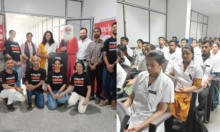 Over 45,000 meditate with Sadhgurus app for World Mental Health Day