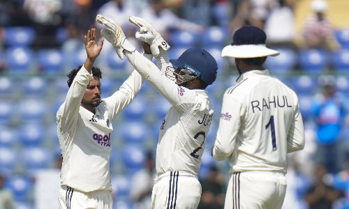 Kuldeep paves way for Windies follow-on with five-for; visitors 35 for 2 at tea Kuldeep paves way for Windies follow-on with five-for; visitors 35 for 2 at tea