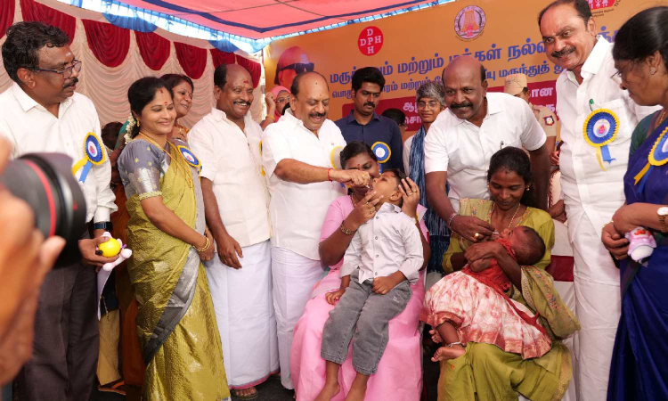 TN steps up pulse polio drive in six districts at infection risk TN steps up pulse polio drive in six districts at infection risk