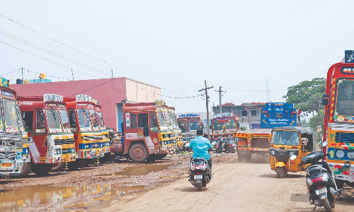 Manali New Town: Residential streets turn into truck bays