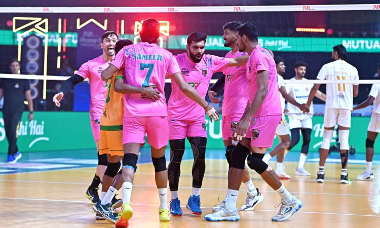Chennai edges past Ahmedabad in Prime Volleyball League Chennai edges past Ahmedabad in Prime Volleyball League