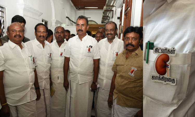 TN Assembly Day 3: AIADMK protests kidney racket with ‘Let Kidneys Be Safe’ badges