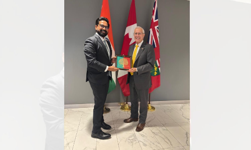 Indian envoy discusses enhancing economic ties with Canadian Minister Victor Fedeli