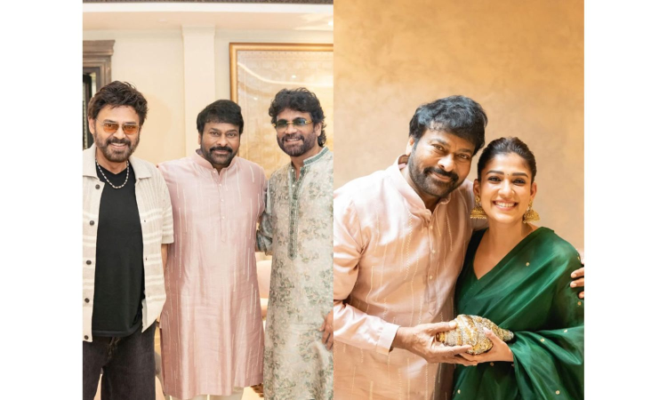 Chiranjeevi joins Nagarjuna, Venkatesh Daggubati, Nayanthara for Diwali festivities