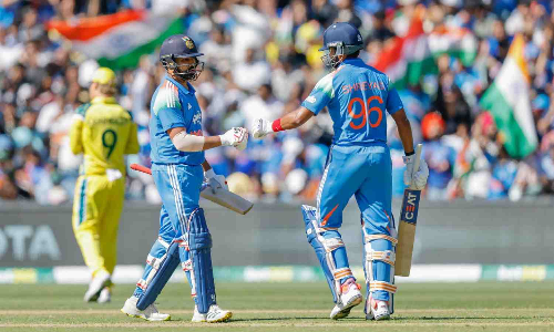 Rohit finds form with 73 as India manage 264 for 9 against Australia