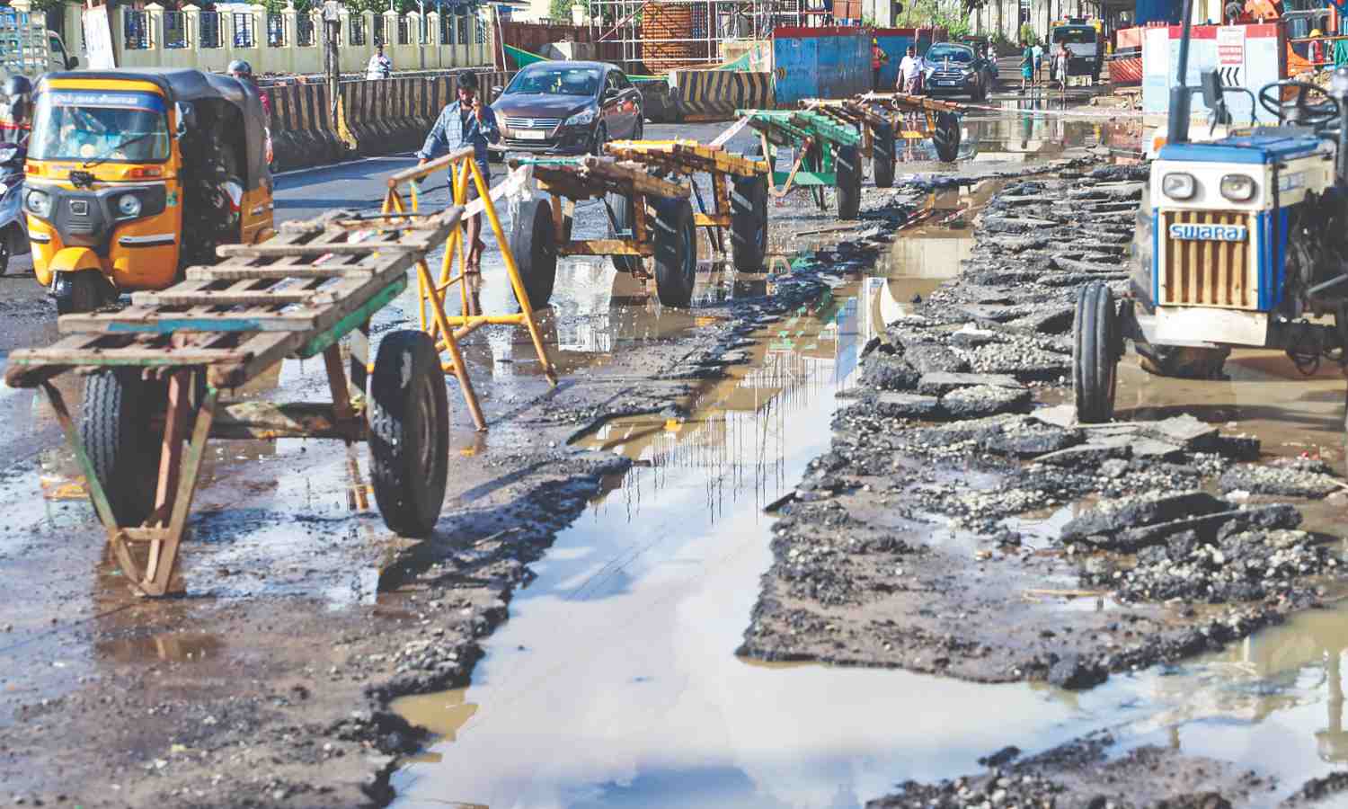 Roads to perdition: The terror of navigating through potholes, stagnated water in Chennai