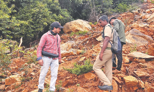 Officials inspect landslide-hit areas in Tiruvannamalai, review safety measures